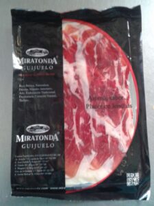 Jamón ibérico envasado
